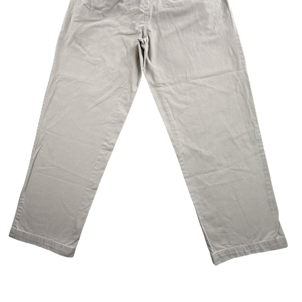 Vintage Polo Ralph Lauren Chino Pants Mens 35x33 Khaki Tan Andrew Pant Pleated - Picture 13 of 16